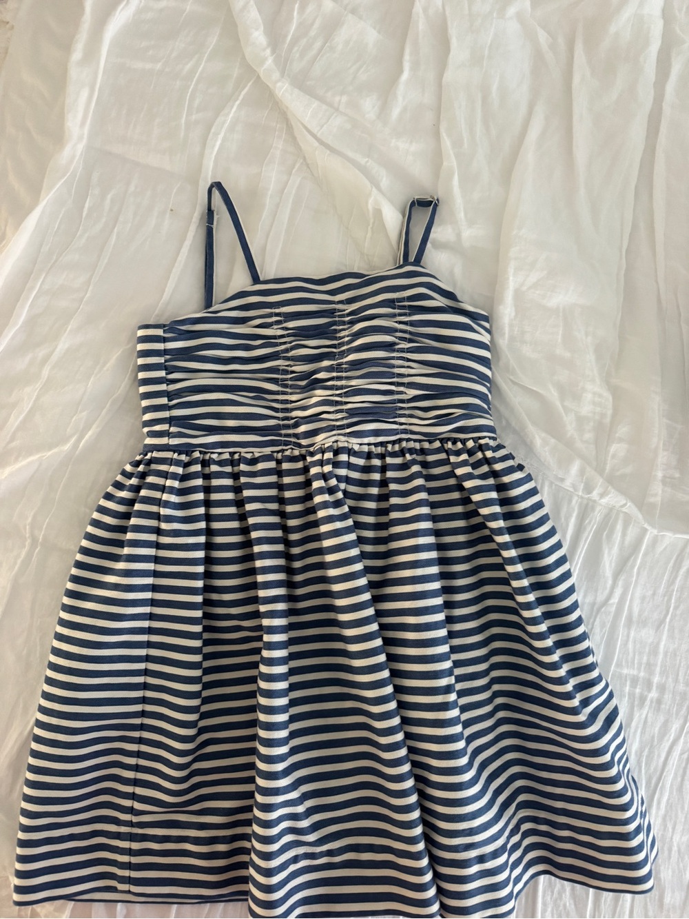 Polo by Ralph Lauren Navy and White Striped Sundress for Girls